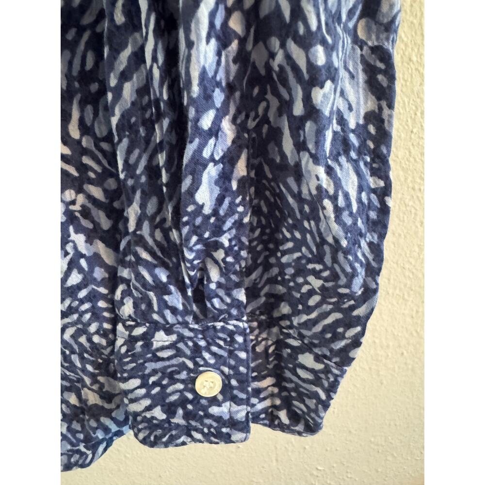 J Mclaughlin Blue Print Button Down - image 4